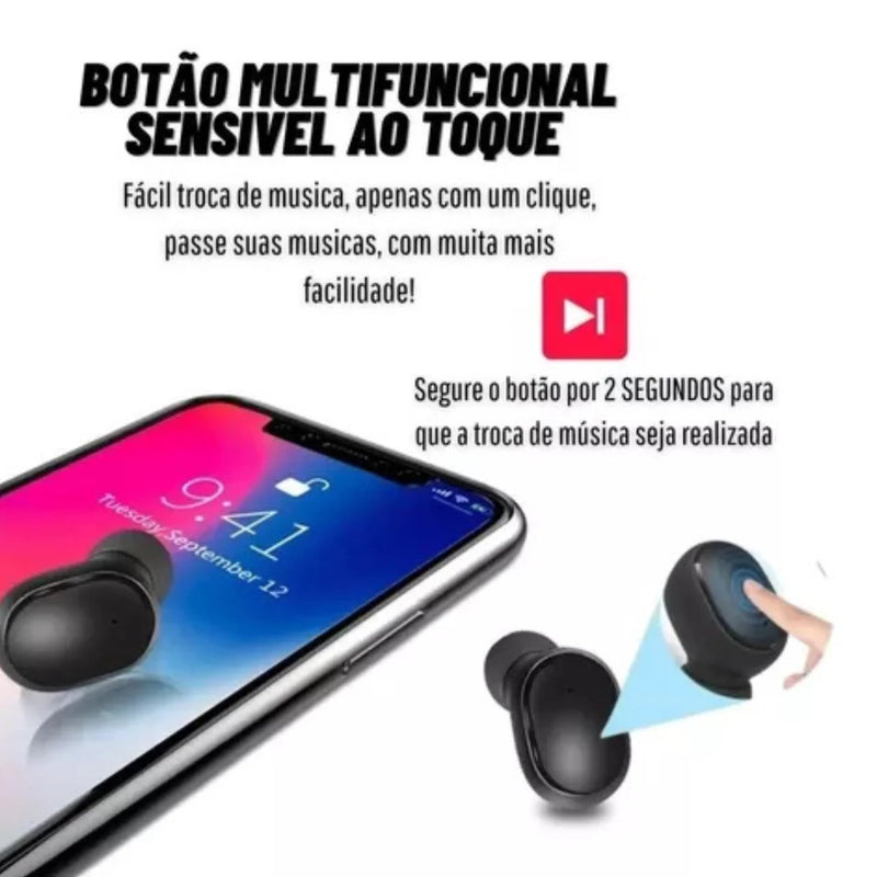 Fone de ouvido Bluetooth